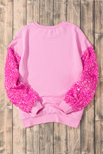 Load image into Gallery viewer, Valentine’s Day Sequin Heart Long Sleeve Sweatshirt
