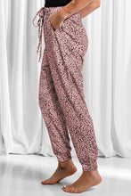 Load image into Gallery viewer, Leopard Drawstring Pocketed Pants (multiple color options)
