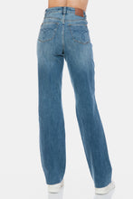 Load image into Gallery viewer, Judy Blue Tummy Control Cut Raw Hem Straight Jeans
