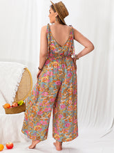 Load image into Gallery viewer, Printed Wide Leg Sleeveless Jumpsuit
