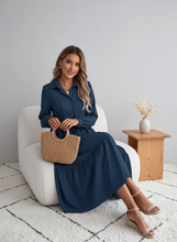 Load image into Gallery viewer, Everyday Grace Tiered Midi Dress (multiple color options)
