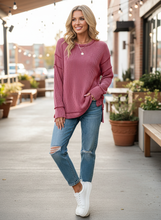 Load image into Gallery viewer, Weekend Vibe Cozy Ribbed Tunic (multiple color options)
