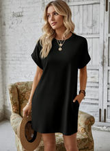 Load image into Gallery viewer, Keep It Cozy Mini Tee Dress (multiple color options)
