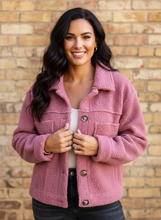 Load image into Gallery viewer, Cider Season Sherpa Shacket (multiple color options)
