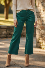 Load image into Gallery viewer, RISEN High Rise Ankle Flare Patch Pocket Jeans
