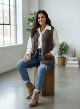 Load image into Gallery viewer, Mountain Trail Sherpa Button-Up Vest (multiple color options)
