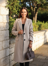 Load image into Gallery viewer, City Grace Lapel Collar Long Sleeve Coat (multiple color options)
