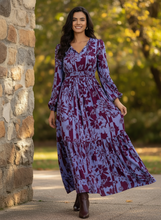 Load image into Gallery viewer, Twilight Meadow Smocked Maxi Dress
