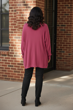 Load image into Gallery viewer, All Day Comfort Ribbed Cocoon Cardigan (multiple color options)
