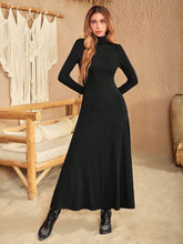 Load image into Gallery viewer, Turtleneck Long Sleeve Maxi Dress
