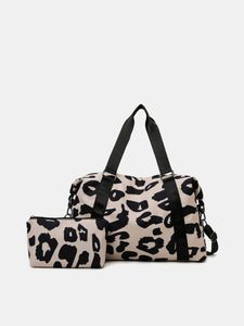 Oxford Cloth Leopard 2-Piece Bag Set (multiple color options)