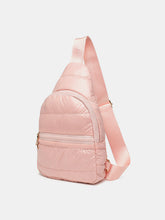 Load image into Gallery viewer, Quilted Adjustable Strap Puffy Sling Bag (multiple color options)
