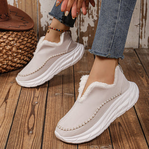 Thermal Suede Platform Slip-On Booties (multiple color options)