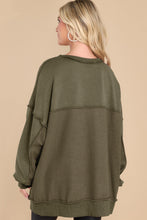 Load image into Gallery viewer, Exposed Seam Long Sleeve Sweatshirt (multiple color options)
