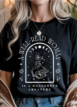 Load image into Gallery viewer, Well Read Woman Graphic Tee &amp; Sweatshirt (multiple color options)
