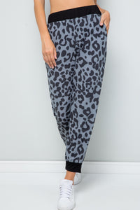 Leopard Contrast Lounge Sweatpants