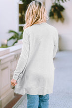 Load image into Gallery viewer, Pocketed Open Front Long Sleeve Cardigan (2 color options)
