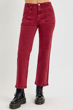 Load image into Gallery viewer, RISEN High Rise Straight Jeans with Patch Pockets
