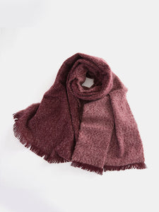 Raw Hem Heathered Polyester Scarf (multiple color options)