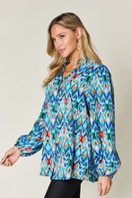 Load image into Gallery viewer, Printed Balloon Sleeve Blouse
