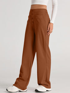 High Waist Wide Leg Pants (multiple color options)