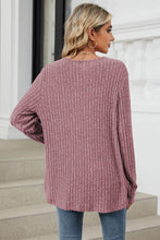 Load image into Gallery viewer, Ribbed Button Up Long Sleeve Cardigan (multiple color options)
