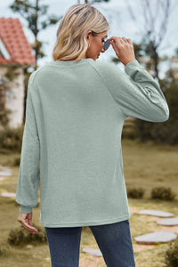 Round Neck Raglan Sleeve Top (multiple color options)