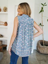 Load image into Gallery viewer, Frill Printed Mock Neck Top (multiple color options)
