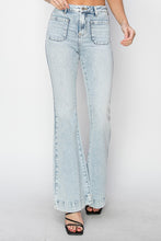 Load image into Gallery viewer, Risen High Rise Front Patch Pocket Flare Jeans
