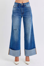 Load image into Gallery viewer, Judy Blue Distressed High Waist Wide Leg Jeans
