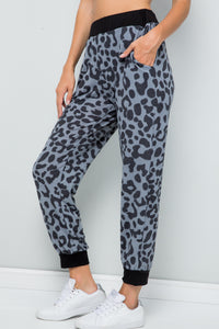 Leopard Contrast Lounge Sweatpants