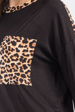 Load image into Gallery viewer, Leopard Round Neck Dropped Shoulder T-Shirt
