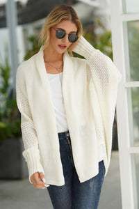 Open Front Batwing Sleeve Cardigan (multiple color options)