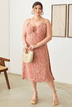 Load image into Gallery viewer, Blossom Peekaboo Cutout Floral Spaghetti Strap Dress (2 color options)

