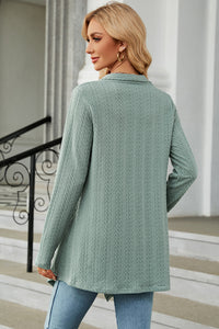 Open Front Long Sleeve Cardigan (multiple color options)