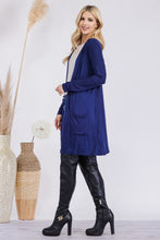 Load image into Gallery viewer, Open Front Cardigan with Pockets in Navy
