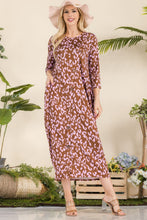 Load image into Gallery viewer, Leopard Contrast Dress with Pockets
