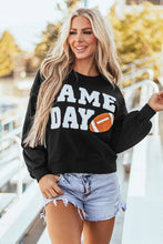 Load image into Gallery viewer, GAME DAY Round Neck Long Sleeve Sweatshirt
