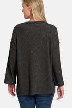 Load image into Gallery viewer, Ribbed Half Button Slit Knit Top
