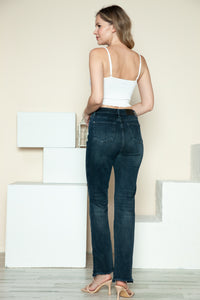 Judy Blue Button Fly Hem Destroy Straight Jeans