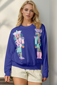 Sequin Nutcracker Long Sleeve Sweater (multiple color options)