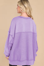 Load image into Gallery viewer, Exposed Seam Long Sleeve Sweatshirt (multiple color options)
