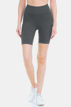 Load image into Gallery viewer, High Waist Active Shorts in Charcoal
