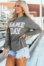 Load image into Gallery viewer, GAME DAY Striped Round Neck Long Sleeve Top
