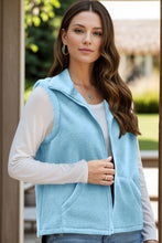 Load image into Gallery viewer, Zip Up Vest Coat with Pockets (multiple color options)
