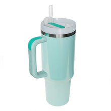 Load image into Gallery viewer, Stainless Steel Tumbler with Handle and Straw (multiple color options)
