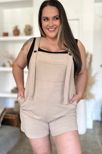 Texture Sleeveless Romper (multiple color options)