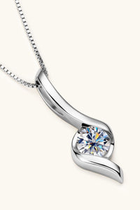 1 Carat Moissanite 925 Sterling Silver Necklace (gold or silver)