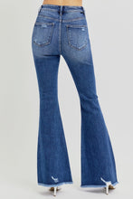 Load image into Gallery viewer, RISEN High Rise Distressed Raw Hem Flare Jeans
