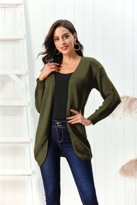 Open Front Long Sleeve Cardigan (multiple color options)